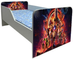 Pat Copii Avengers 2 Model Sleepy 2-8 ani Cu Saltea Inclusa 140x70 Cm Ptv5862 (PTV5862)