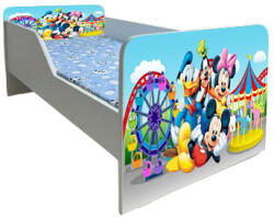  Pat Copii Mickey Si Prietenii 2 Model Sleepy 2-8 ani Cu Saltea Inclusa 140x70 Cm Ptv6103 (PTV6103)