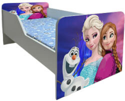 Patut Pentru Fetite 2-6 Ani Frozen 3, Model Sleepy Cu Saltea De 130x60 Cm Inclusa Ptv6000 (PTV6000)