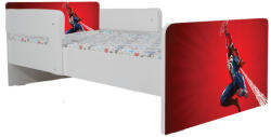 Pat Baieti 2-16 Ani Cu Spiderman 4, Cu Dubla Protectie + Saltea 180x80 Cm Ptv7339 (PTV7339)