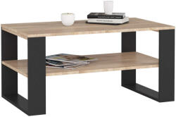AKORD AKORD Alex Sonoma Tölgy Dohányzóasztal Fekete Lábakkal (AKO-SPKPALEXSONCZAR)