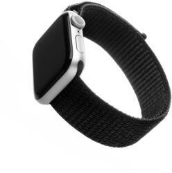 Fixed Curea pentru Apple Watch 1/2/3/4/5/6/7/8/9/10/SE/SE 2/Ultra/Ultra 2 (42/44/45/46/49mm) - Fixed Nylon Strap - Black