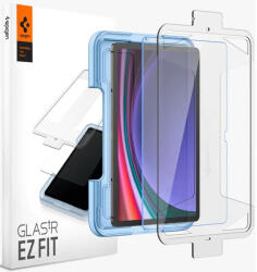 Samsung Galaxy Tab S7 11.0 / Tab S8 11.0 / Tab S9 11.0, Kijelzővédő fólia, ütésálló fólia, Tempered Glass (edzett üveg), Spigen Ez Fit, Clear