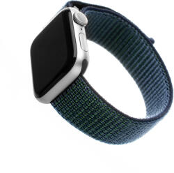 Fixed Curea pentru Apple Watch 1/2/3/4/5/6/7/8/9/10/SE/SE 2/Ultra/Ultra 2 (42/44/45/46/49mm) - Fixed Nylon Strap - Dark Blue