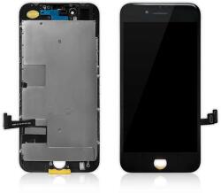 Apple iPhone 8/SE 2020/SE 2022, LCD kijelző érintőplexivel, fekete (Előlapi kamerával és hangszóróval) (GYÁRI)