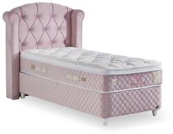 ABC Bedding Visco Lux Rose kárpitozott ágyneműtartós ágy matraccal 90x200