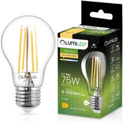 Lumileds E27 A60 LED izzó 8W = 75W 1055lm 3000K meleg 360° LUMILED izzószál (LUMLEDJ0115)
