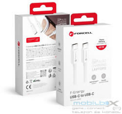 FORCELL F-ENERGY C338 cable Type C to Type C PD QC4.0 3A 60W 1, 5 m white