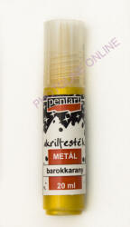 Pentart Metál akrilfesték 20 ml, barokkarany