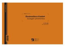 Pátria Nyomtatvány Elszámolásra kiadott összegek nyilvántartása 100 lapos tömb A/4 fekvő (b.13-135)