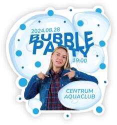 Personal Személyre szabott meghívók 6 db - Bubble party