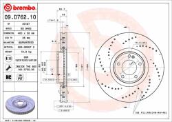 BREMBO féktárcsa BREMBO 09. D762.10 (09.D762.10)