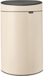 Brabantia Touch Bin New Soft-Touch nyomófedeles hulladékgyűjtő belső tartállyal, ovális, 40L - L méret, acél, világos bézs - 200748 (200748)