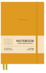 Shkolyaryk Publishing House Jegyzetfüzet, A5, vonalas, 96 lap, keményfedeles, műbőr borító, SHKOLYARYK "Genius", narancs (A5-7129L)