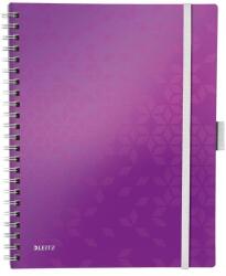 Leitz WOW Active spirálfüzet A4 kockás lila (46450062)