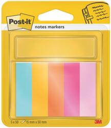 3M Jelölőcímke, papír, 5x50 lap, 15x50 mm, 3M POSTIT, "Beachside (7100259442) - tonerpiac
