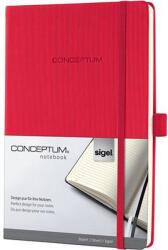 Sigel Jegyzetfüzet, exkluzív, A4, vonalas, 97 lap, keményfedeles, SIGEL "Conceptum", piros (CO645) - tonerpiac