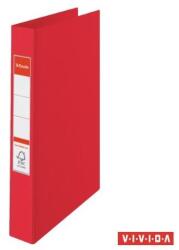 Esselte Gyűrűs könyv, 2 gyűrű, 42 mm, A4, PP, ESSELTE "Standard", Vivida piros (14451)