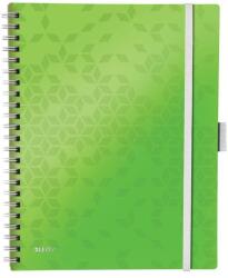 Leitz WOW Active spirálfüzet A4 kockás zöld (46450054)