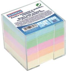 Donau Kockatömb, 83x83x75mm, adagolóval, DONAU, színes, 750lap/cs (7491001-99)