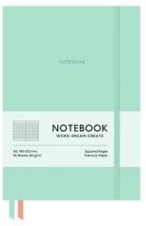 Shkolyaryk Publishing House Jegyzetfüzet, A5, kockás, 96 lap, puhafedeles, SHKOLYARYK "Genius", Türkiz (A5-7110K)