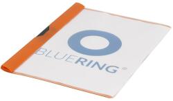 BLUERING Gyorsfűző klip mappa A4, műanyag 60laphoz fém klippes Bluering® narancssárga - tonerpiac