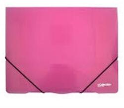 Electra Gumis mappa ELECTRA A4 műanyag pink (2-600)