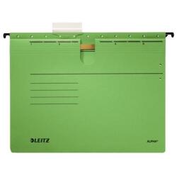 Leitz Függőmappa, gyorsfűzős, karton, A4, LEITZ "Alpha", zöld, 25db/cs (19840155)