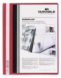 DURABLE Gyorsfűző, A4, széles, panorámás, DURABLE "DURAPLUS®", piros (257903) - tonerpiac
