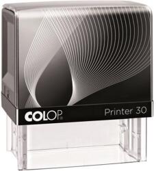 Colop Bélyegző, COLOP "Printer IQ 30" fekete ház - fekete párnával (01463000) - tonerpiac