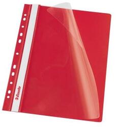 Esselte Gyorsfűző, lefűzhető, PP, A4, ESSELTE, VIVIDA, piros, 10db/cs (13585)