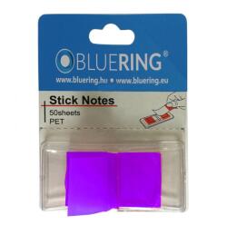Bluering Jelölőcímke 25x45mm, 50lap, műanyag Bluering®, lila - tonerpiac