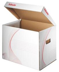 Esselte Archiválókonténer, karton, felfelé nyíló, ESSELTE "Standard", fehér (128911) - tonerpiac