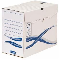 Fellowes Archiválódoboz, A4, 150mm, FELLOWES "Bankers Box Basic", kék-fehér, 25db/cs (4460302)