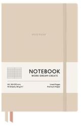Shkolyaryk Publishing House Jegyzetfüzet, A5, kockás, 96 lap, puhafedeles, SHKOLYARYK "Genius", Latte (A5-7109K) - tonerpiac