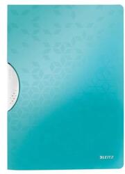 Leitz Gyorsfűző, klipes, PP, A4, LEITZ "Wow ColorClip" jégkék (41850051)