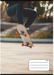 Victoria Füzet, tűzött, A5, vonalas, 32 lap, 4-8. osztály, COOL BY VICTORIA, "Skateboard", "21-32