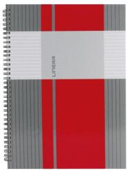 Marker Spirálfüzet A6, 80lap kockás, keményfedelű Marker Linear (A-402421)