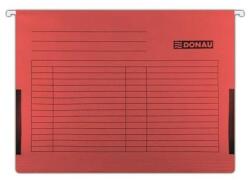 DONAU Függőmappa, oldalvédelemmel, karton, A4, DONAU, piros, 25db/cs (7420905-04)