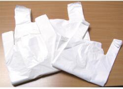 Ingvállas tasak, fehér, 32x8x55cm, 500db/cs