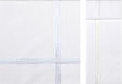 GUASCH KRONOS férfi pamut zsebkendők, 6 db Fehér / White 43 x 43 cm-es Ajándékdobozban 6 db