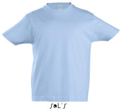 SOL'S Gyerek IMPERIAL KIDS környakas rövid ujjú pamut póló, SOL'S SO11770, Sky Blue-4A (so11770sb-4a)