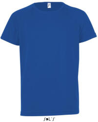 SOL'S Gyerek SPORTY raglán ujjú kereknyakú sportpóló, SOL'S SO01166, Royal Blue-8A (so01166ro-8a)