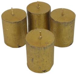  Gyertya adventi 4, 5x6cm 4db/cs - arany