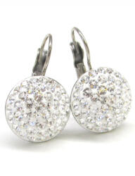 HÉRA kapcsos fülbevaló - 14 mm (crystal fehér) (202104057)