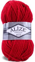  Superlana Maxi 56 - piros (vastag puha téli, nem szúrós fonal) (1100)