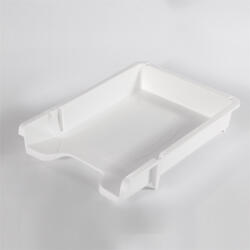 BLUERING Irattálca műanyag 460, 355x255x55mm, Bluering®, fehér (460 WHITE) - iroszer24