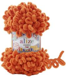 alize Puffy Fine 06 - narancssárga (kötés kézzel, tű nélkül) (0869)