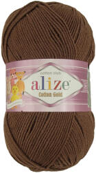 alize Cotton Gold 493 - sötétbarna (45% Akril, 55% Pamut) (205)