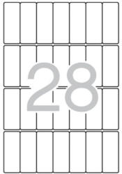 APLI Etikett, 20x50 mm, kerekített sarkú, A5 hordozón, APLI, 420 etikett/csomag (01867) - iroszer24